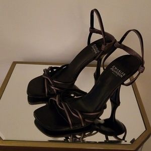 Charles Jourdan black and gray shoes